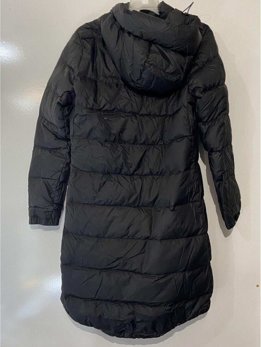 Womens THE NORTH FACE Black 550 Down Hooded Puffer Parka Jacket Sz M - Picture 4 of 5